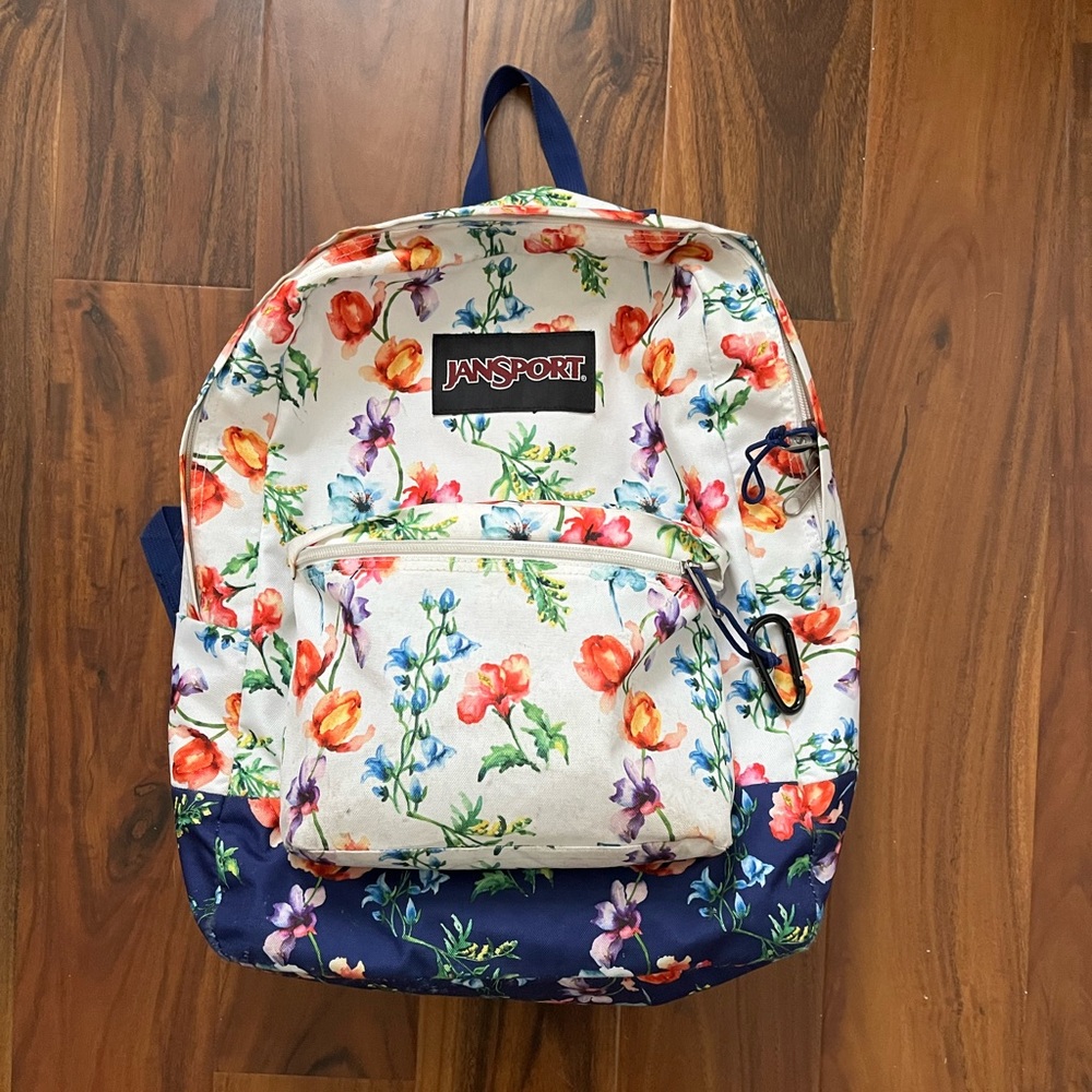 Jansport Super Break Plus Backpack in Floral